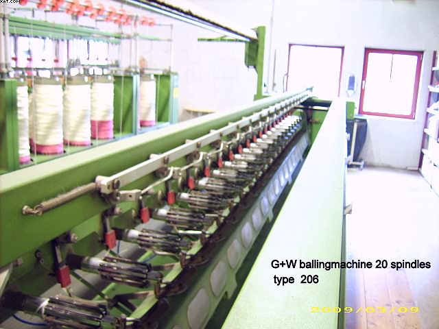 G+W Balling Machines, 1984/1985, type 206, 20 spindles,